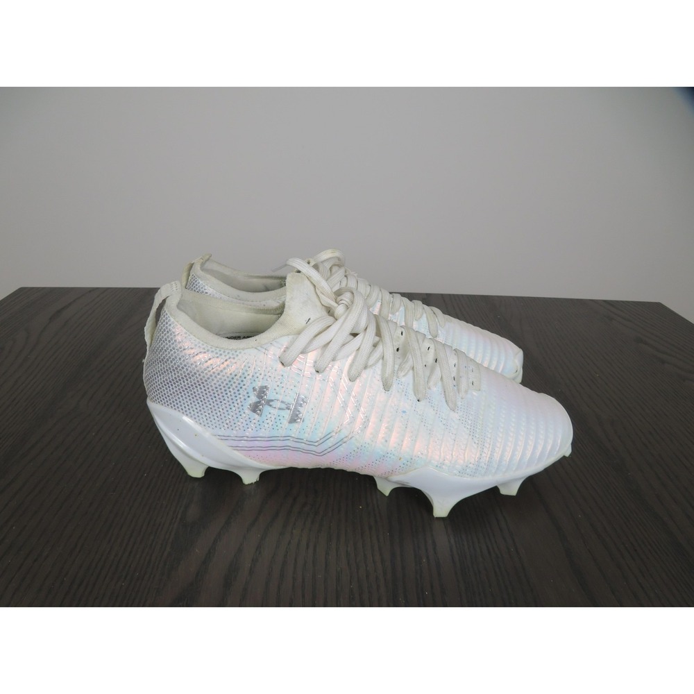 Under Armour Blur Pro Lacrosse Cleats Womens 8 White Shoes 6006431-100 Athletic